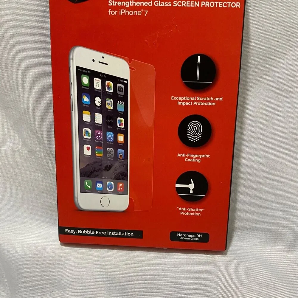 Samurai Glass iPhone 7 Strengthed Glass Screen Protector Hardness 9H