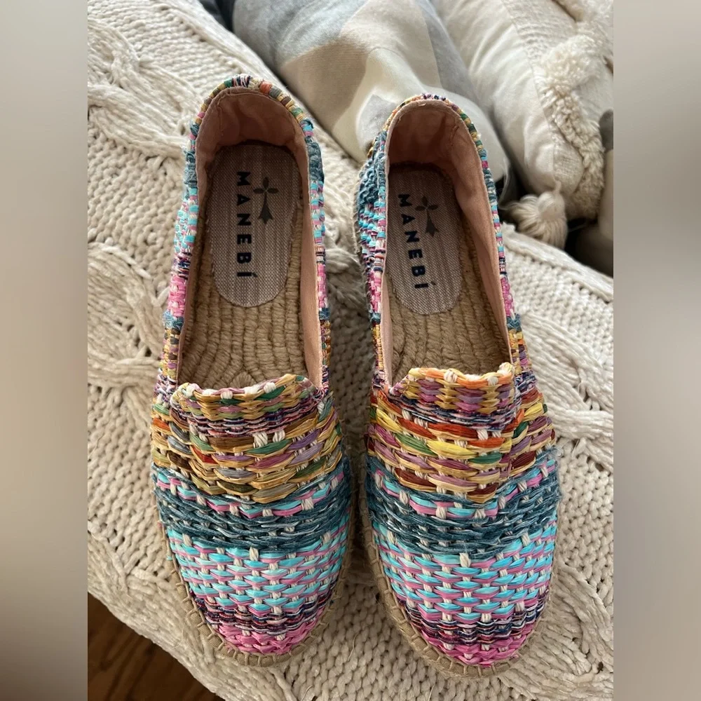 Manebi Raffia Jute Mix Double Sole Espadrilles 💞✨