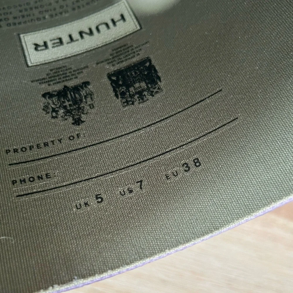 Hunter color rubber