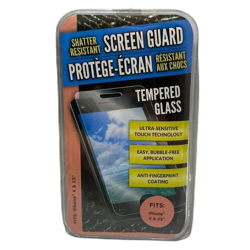 iPhone X and XS Shatter Resistant Tempered Glass Screen Protector