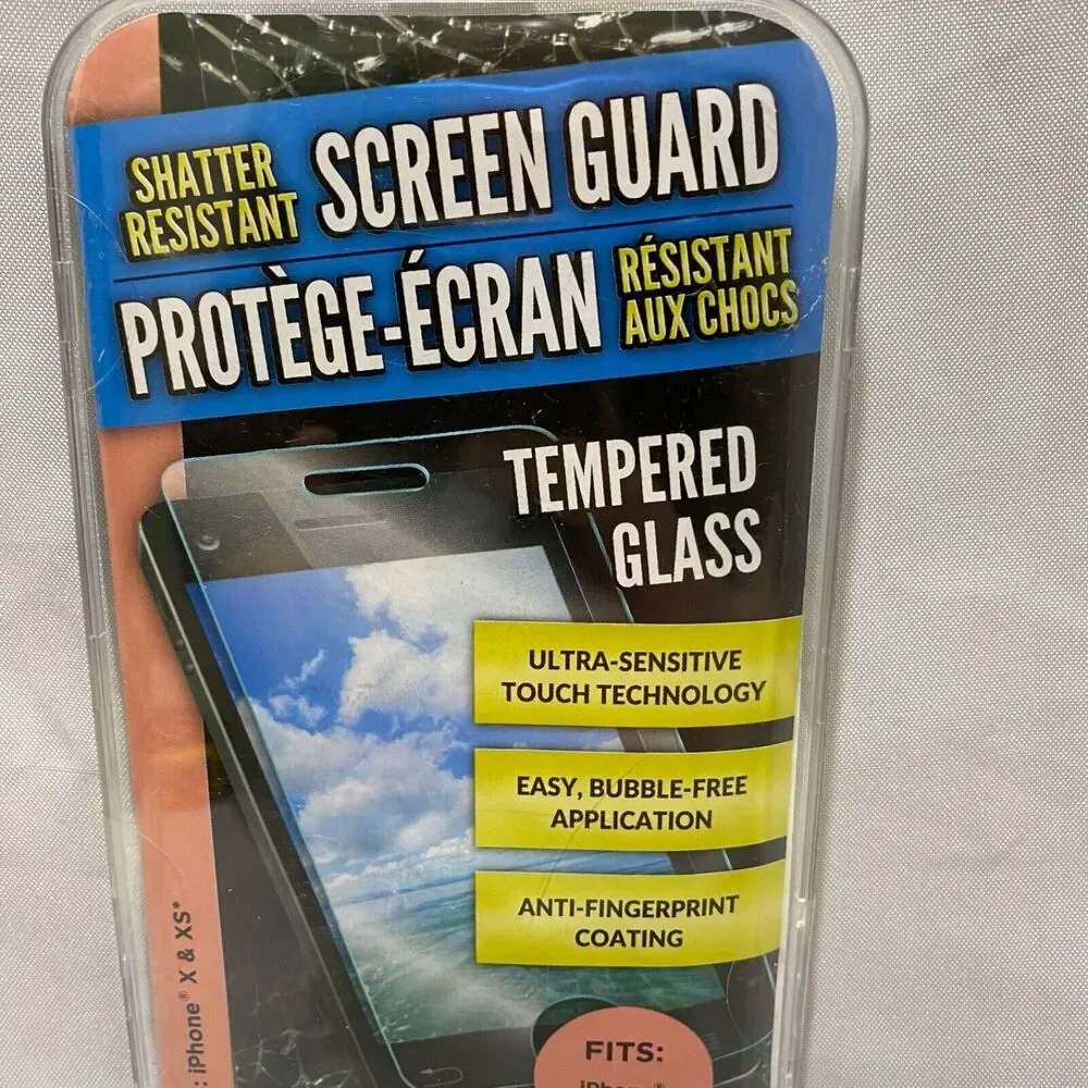 iPhone X and XS Shatter Resistant Tempered Glass Screen Protector