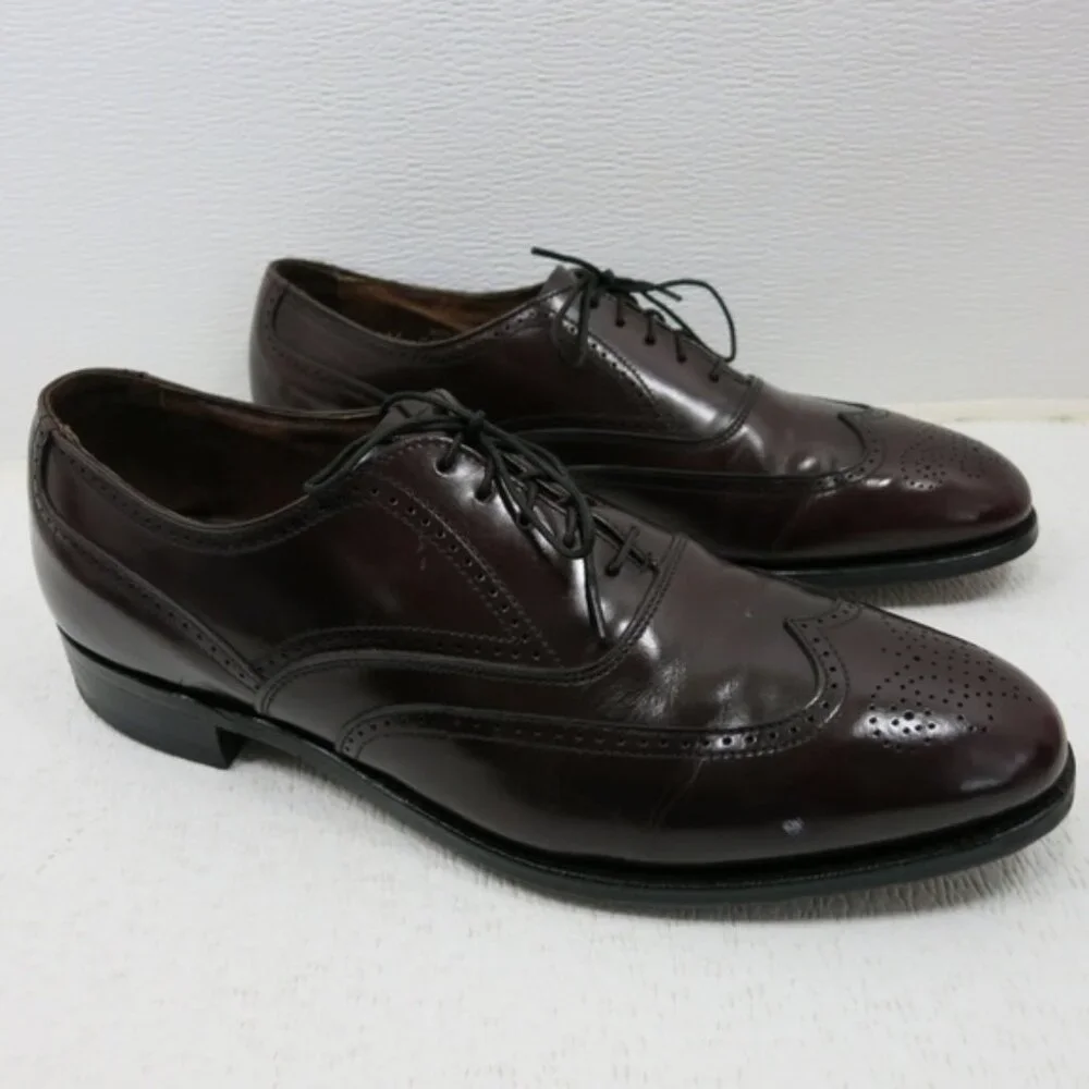 Bostonian Wingtip Brogue Leather Fashion Dress Oxford Men's Footwear Sz 11 C/A