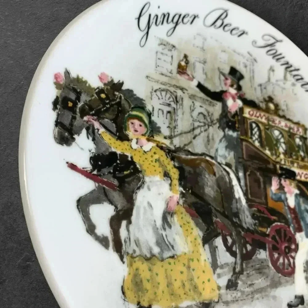 Wedgwood Collectors Plate Vintage 1986 Ginger Beer Fountain John Finnie 8.5