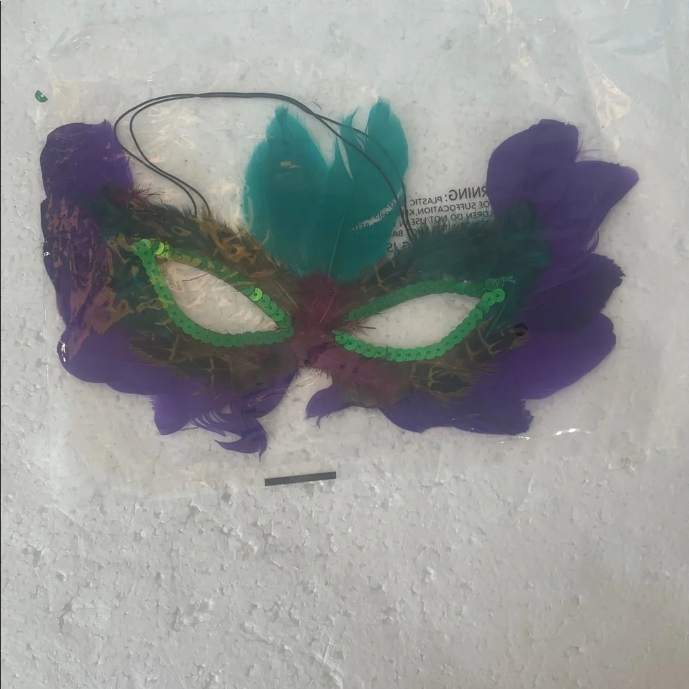 Feather sequin Masquerade Mask Halloween cosplay theater costume party new