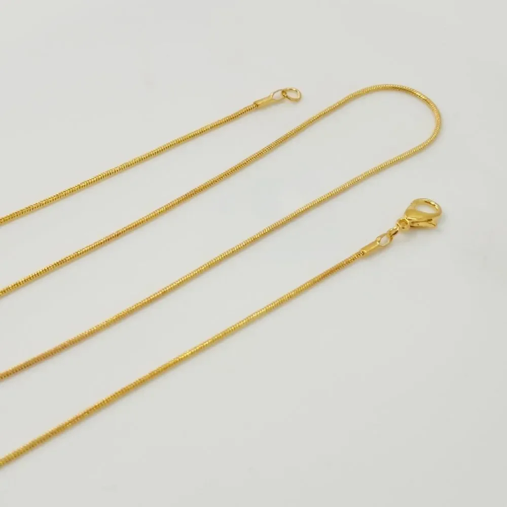 Gold Plated Soft Snake Chain Necklace 20