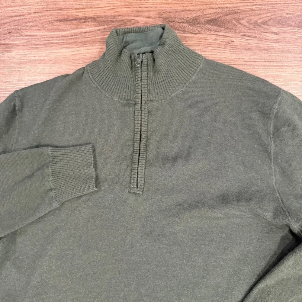 The North Face Mens Quarter Zip Pullover knit Sweater Casual Outdoors M