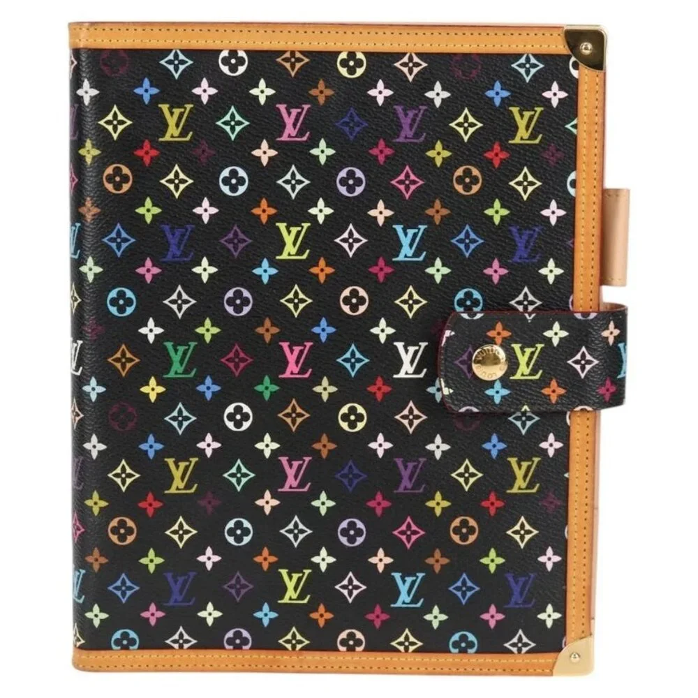 LOUIS VUITTON Multicolor Agenda GM Day Planner Cover Black