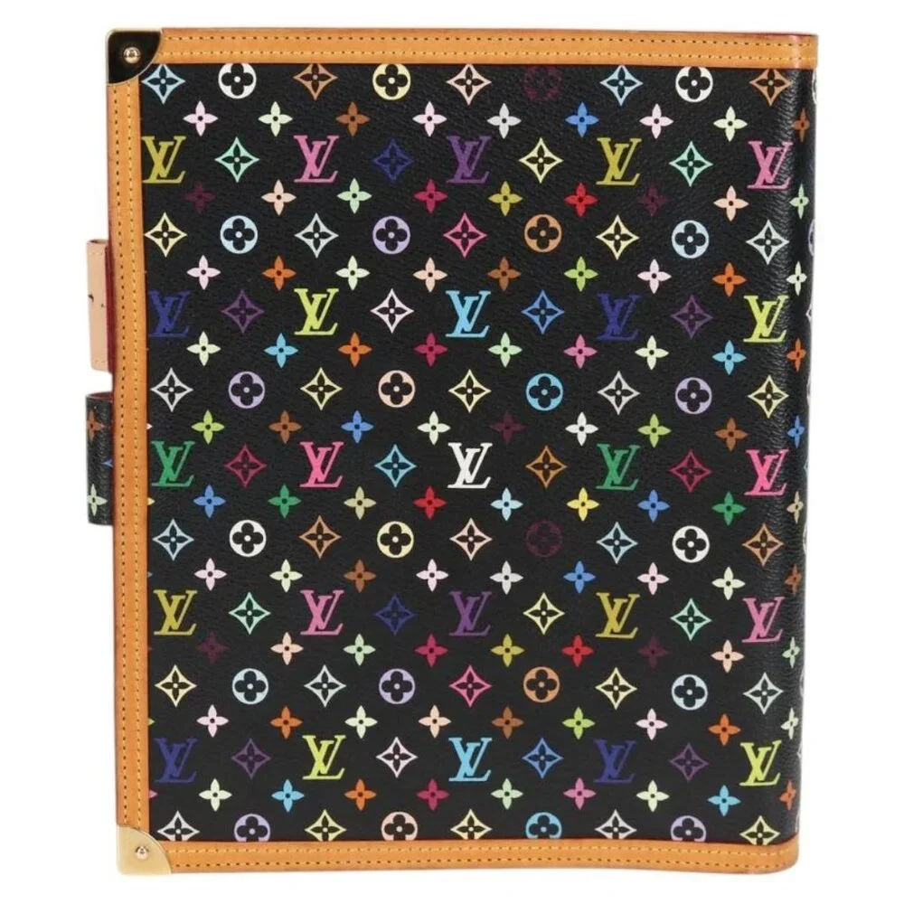 LOUIS VUITTON Multicolor Agenda GM Day Planner Cover Black