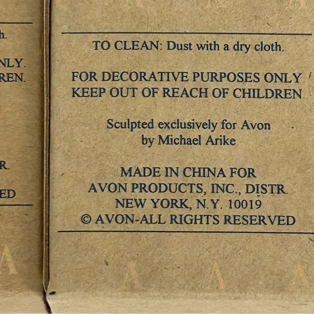 4 - Avon VTG - NIB - Christmas Cutie Ornaments -Sculpted by Michael Arike