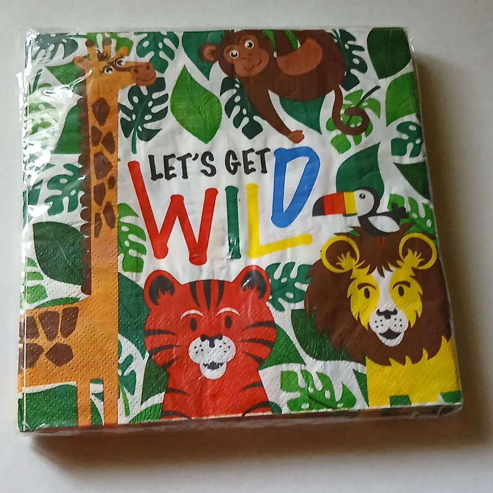 Unbranded vibrant napkins