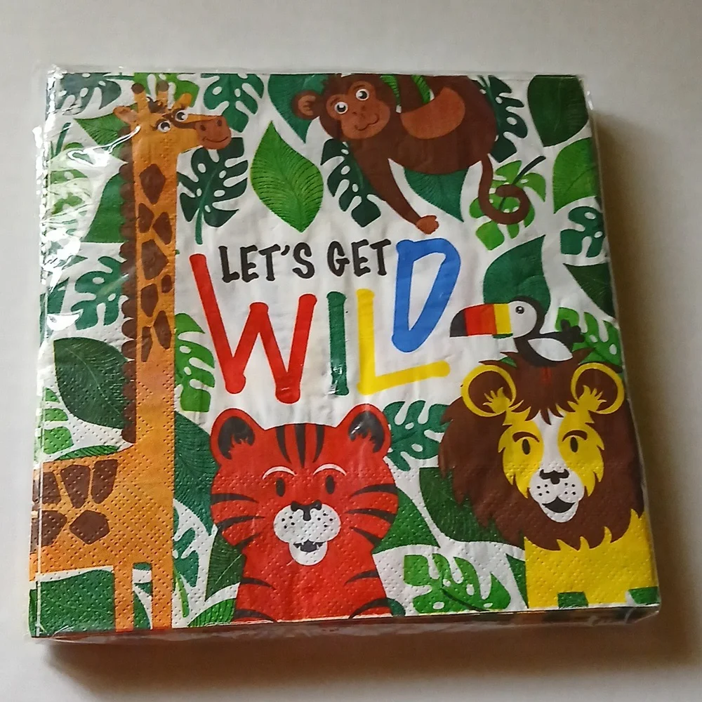 Unbranded vibrant napkins