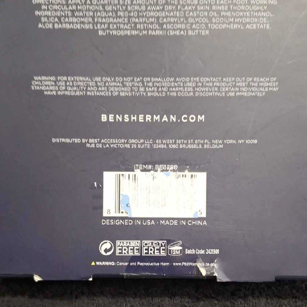 Ben Sherman foot care