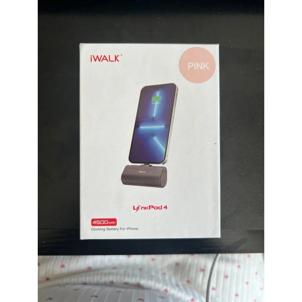 iWalk iPhone docking battery in pink