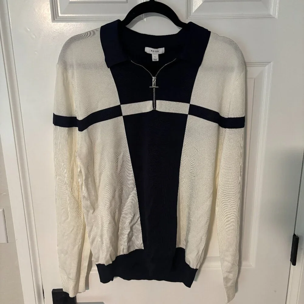 Reiss colorblock quarter