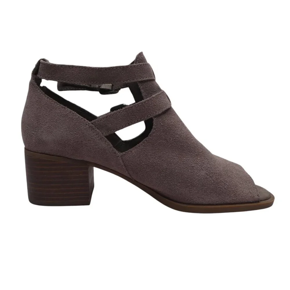 Koolabura by UGG Sophy Suede Open Toe Shootie Ankle Bootie Womens 6.5