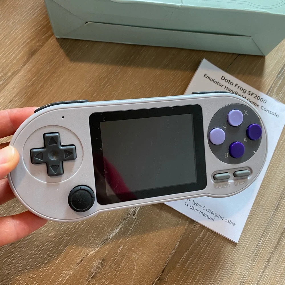 SF2000 Portable Handheld Console IPS Retro video Games Consoles Built-in 6000