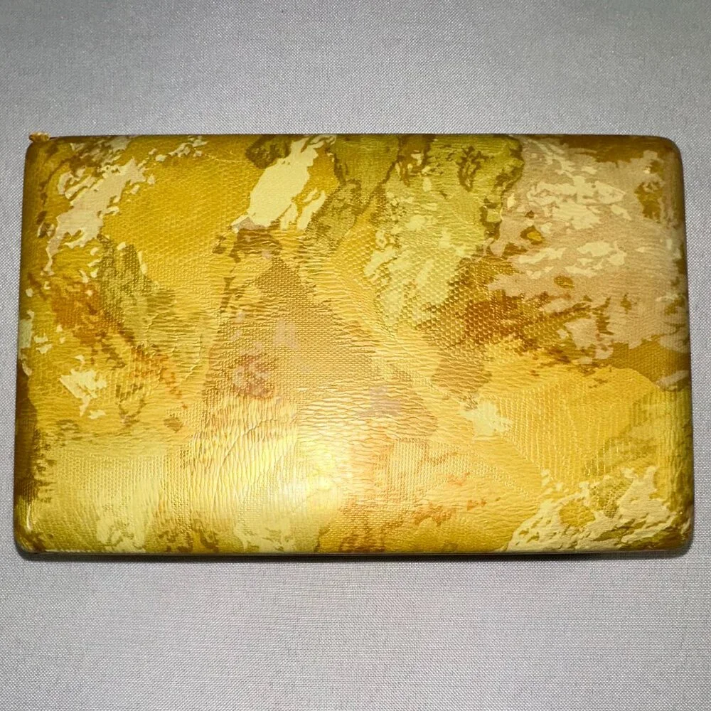 Mele Clamshell Hard Case Floral Vintage 1970's Travel Jewelry Box 7