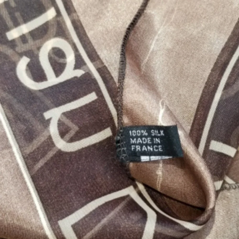 Dior Brown and Cream Scarf