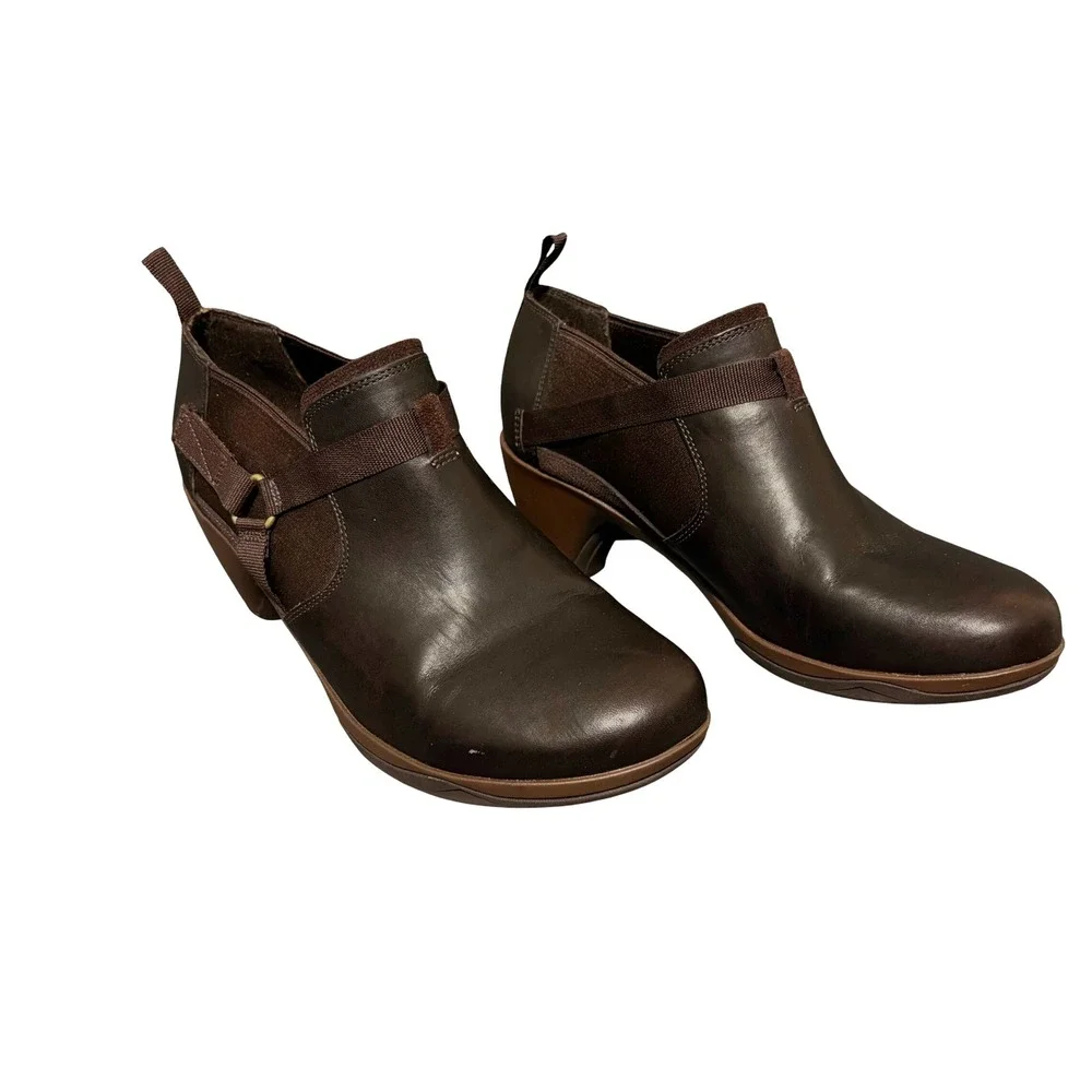 Merrell Evera Rush Ankle Booties Women 10 Espresso Brown Leather