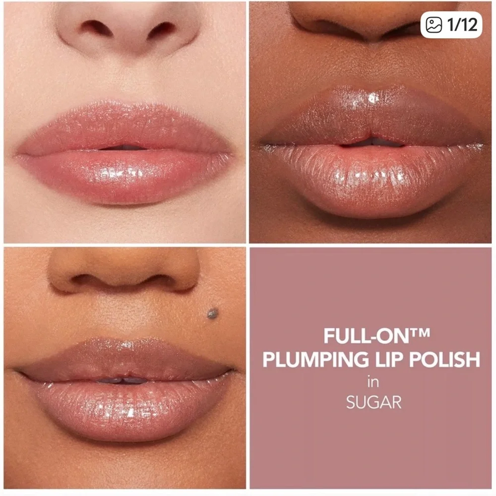 New! Buxom Sugar Full-On Plumping Lip Polish Gloss- Sugar