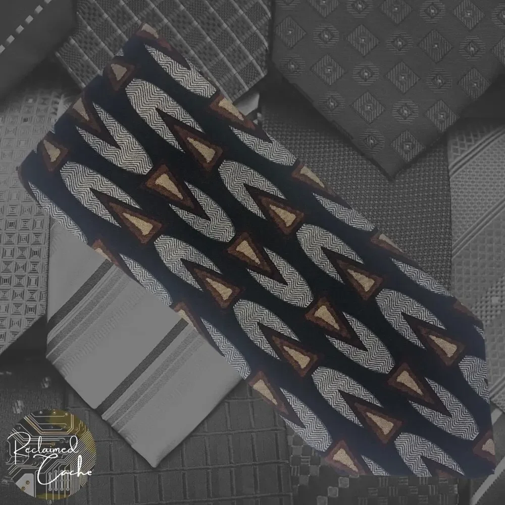 Abstract Triangles and Ovals Tie
