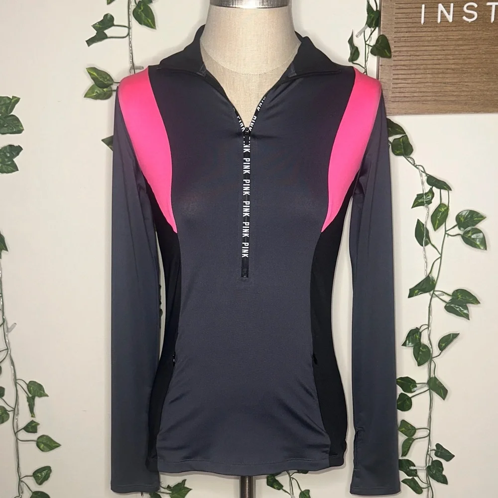 VS PINK Quarter Zip Workout Jacket