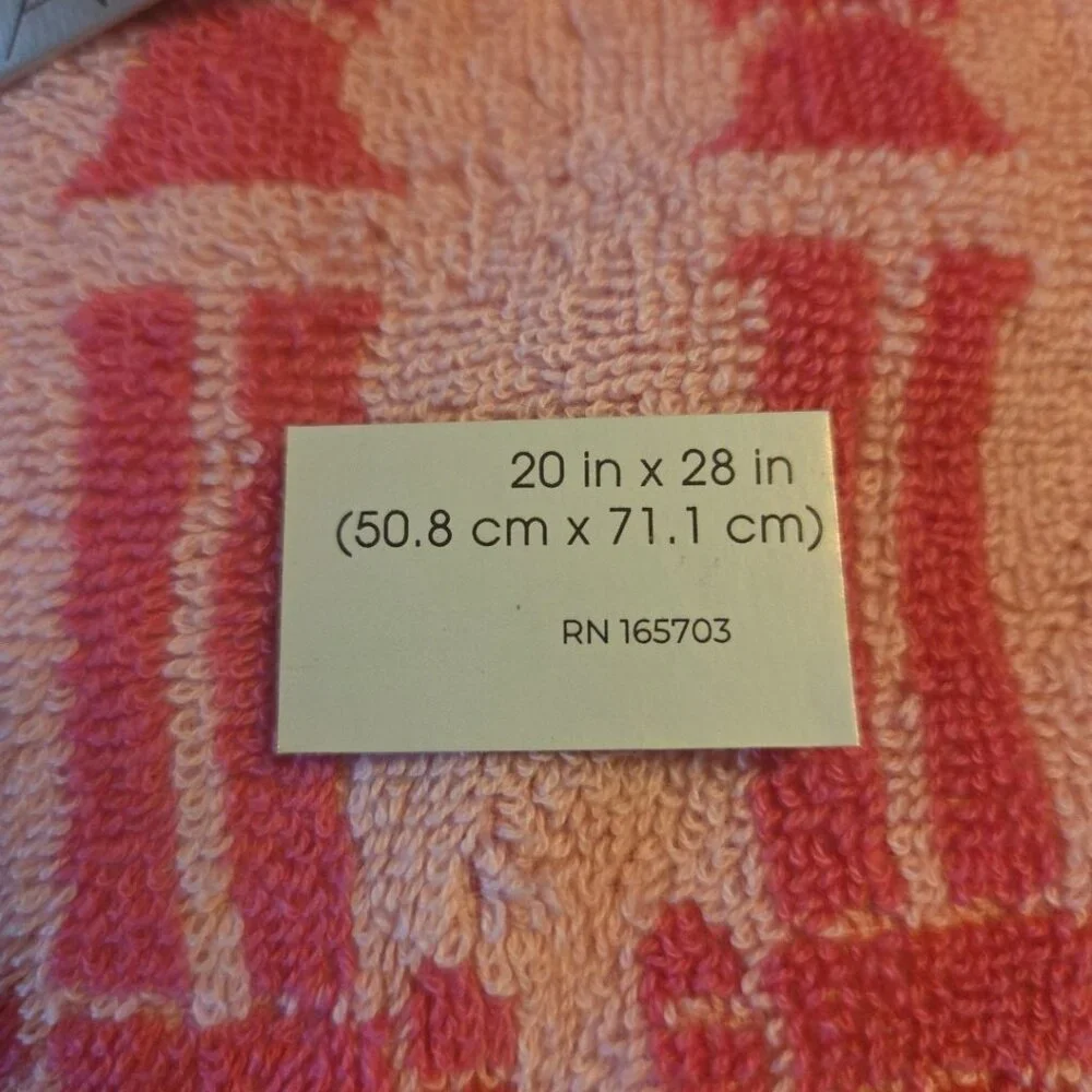 Pink Nutcracker Hand Towel All Cotton NEW Bath Holiday Linens