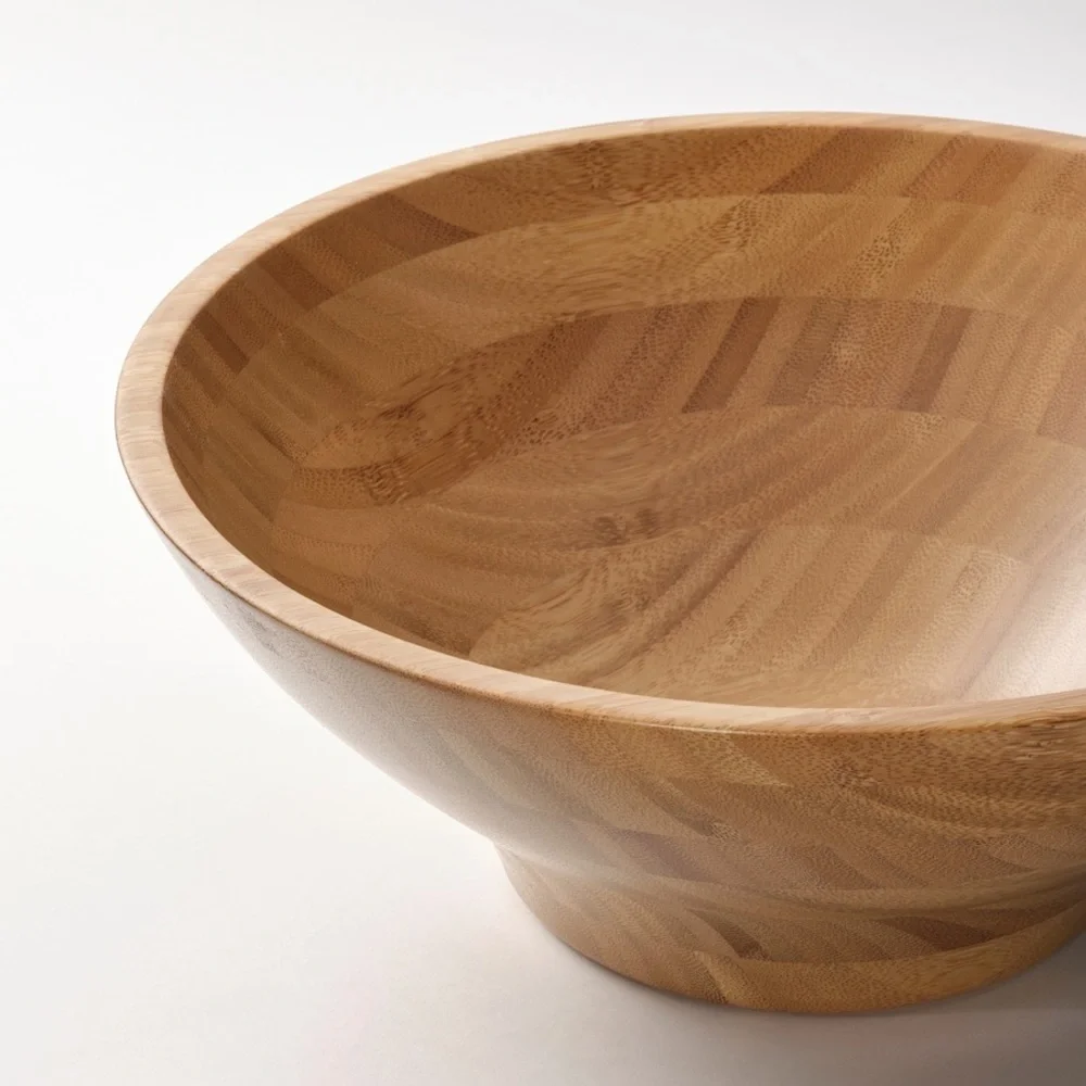 IKEA GRÖNSAKER Serving bowl, Bamboo Wooden Bowl Serving/Mixing Bowl