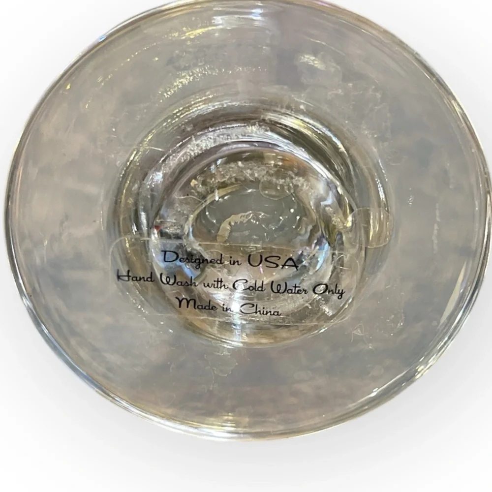 Set of 2 Iridescent Champagne Flute Glasses