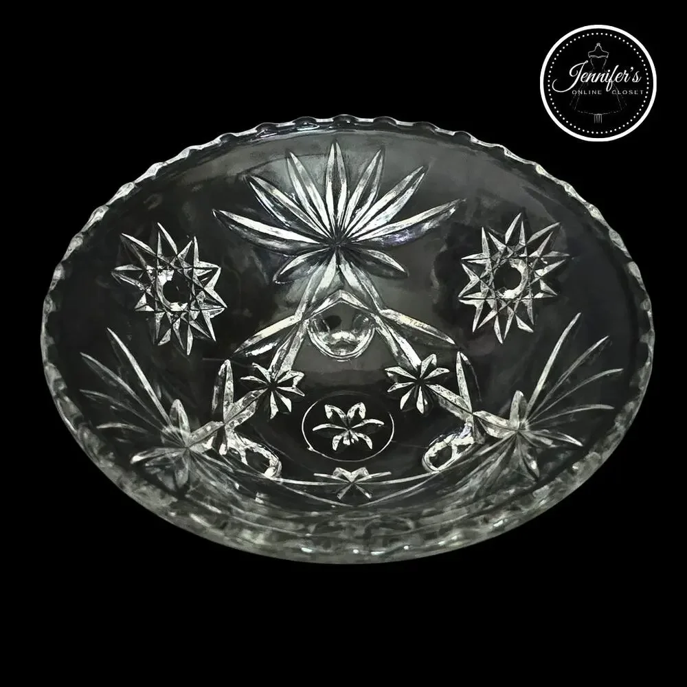 Anchor Hocking Vintage 60'/70's Clear Glass Bon-Bon Dish or Candy Dish