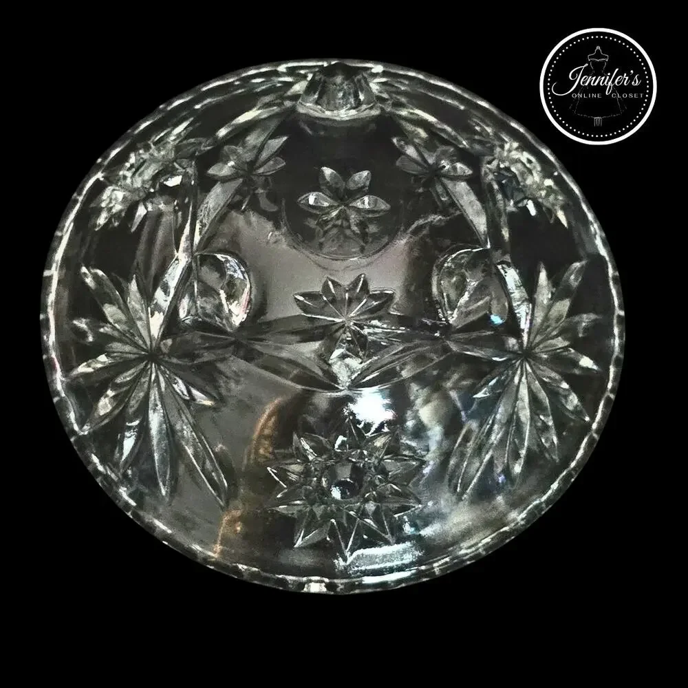 Anchor Hocking Vintage 60'/70's Clear Glass Bon-Bon Dish or Candy Dish