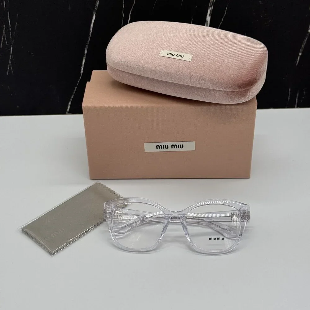 NEW MIU MIU MU05XV 15Z1O1 CAT EYE WOMEN EYEGLASSES VMU 05X 15Z1O1, MU 05XV