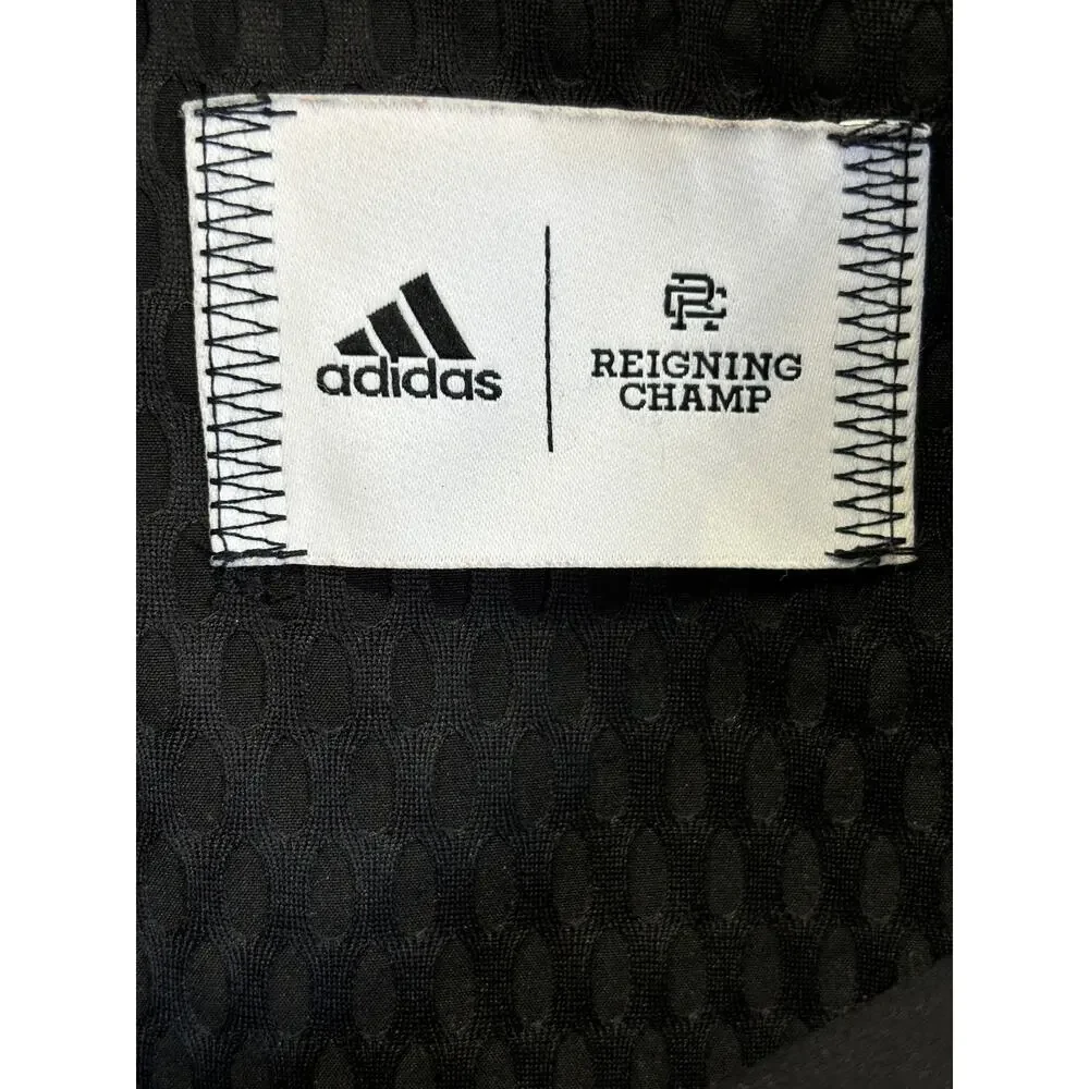 Adidas x Reigning Champ Womens Jacket Black Sz Medium Tech Fabric Long Line