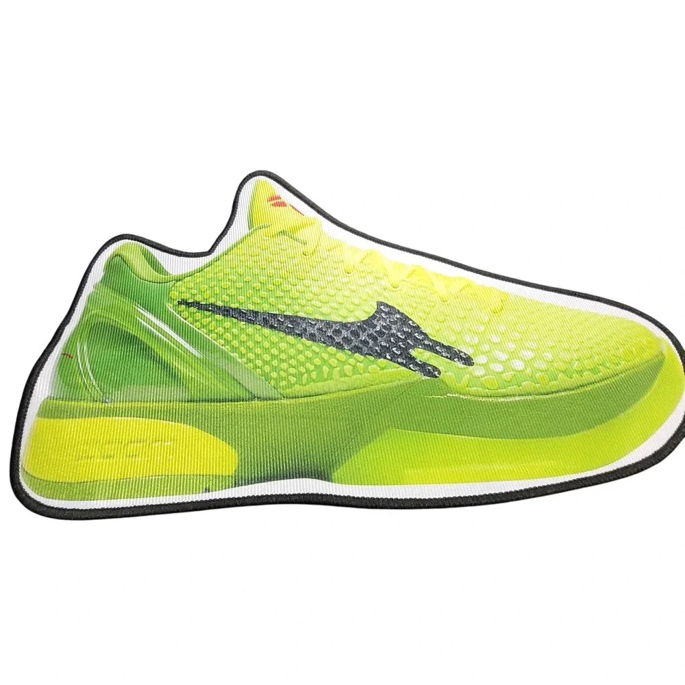 Kobe 6 Grinch Sneaker Shaped Novelty Rug Mat - Unique Home Decor Accent 23