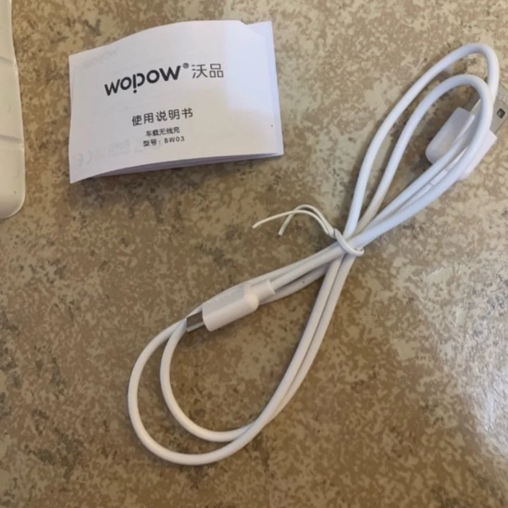 Wopow wireless car charger mount. Is a phone holder charges phone wirelessly