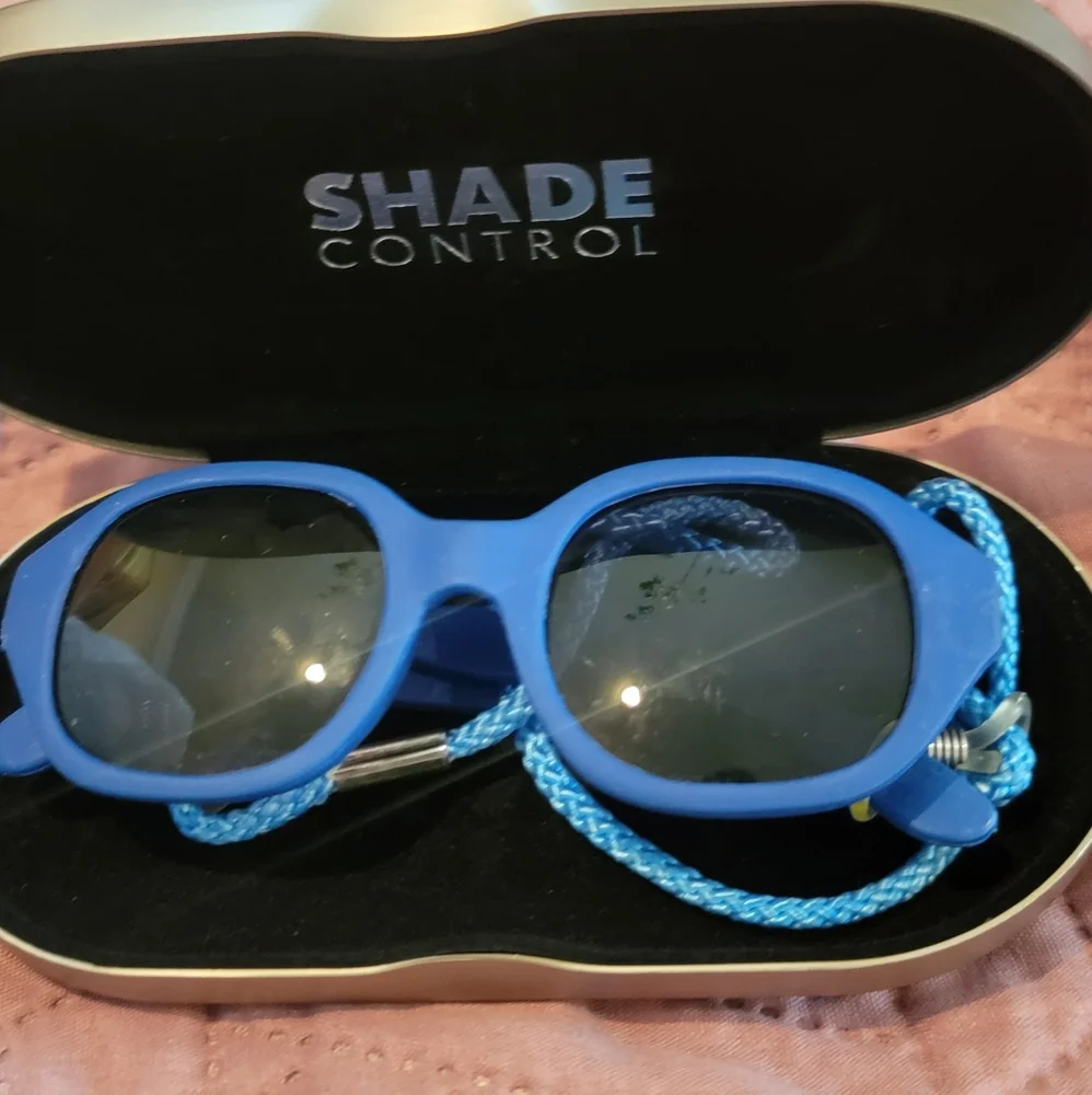 Blue Sunglasses with Case For Newborn