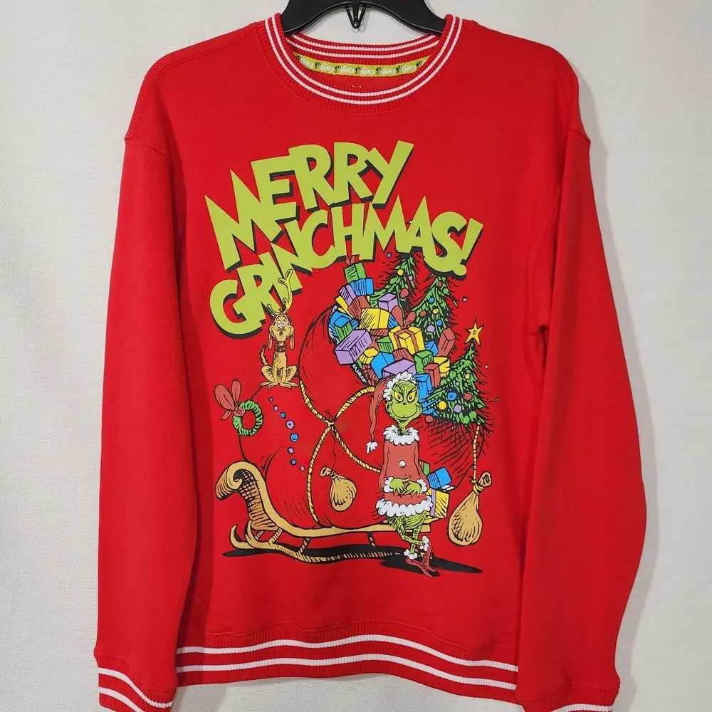 The Grinch Merry Christmas women small sweatshirt