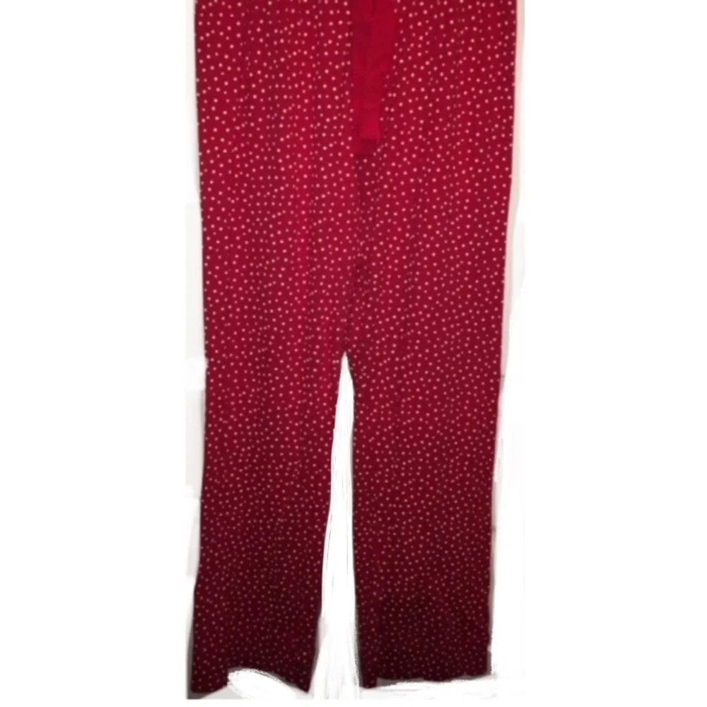 Lands’ End Red & White Polka Dot Pajama Pants