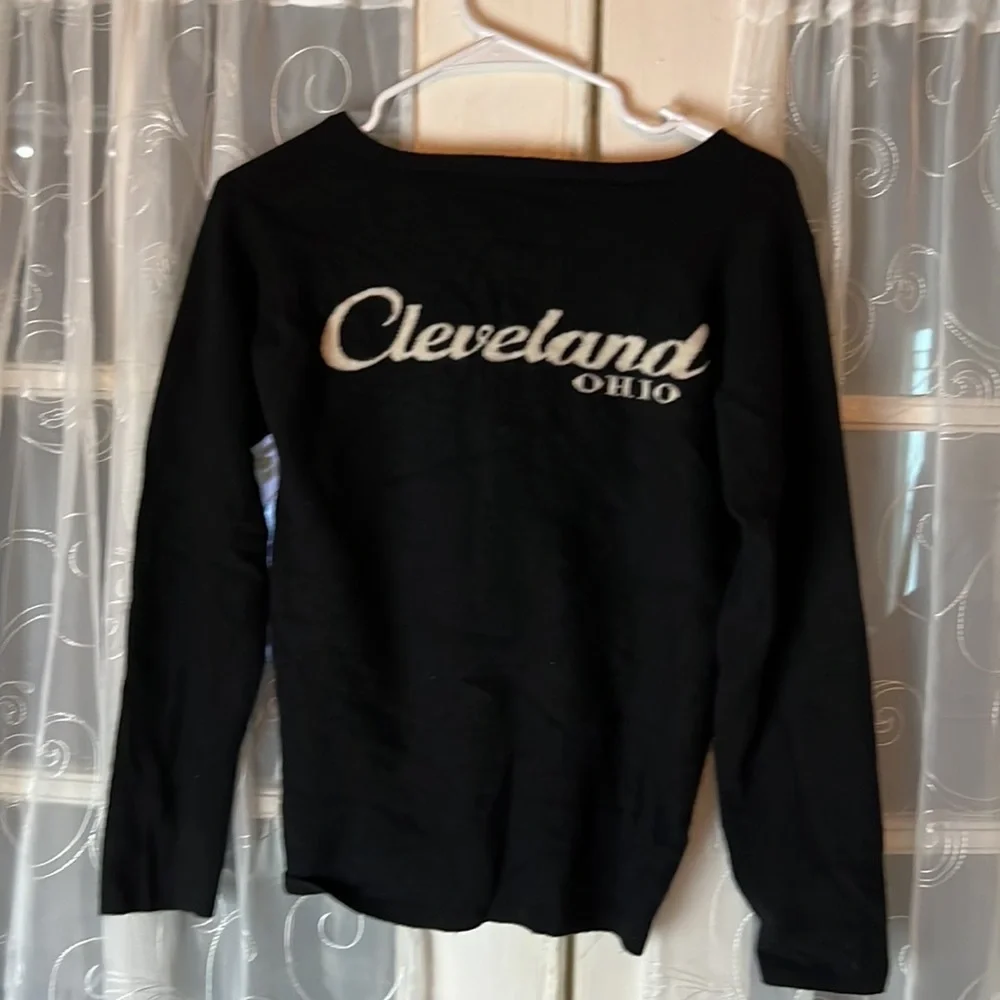 lounge lizard japanese Sweater  Men’s Size 2 Black Cleveland Ohio Wool/Cashmere