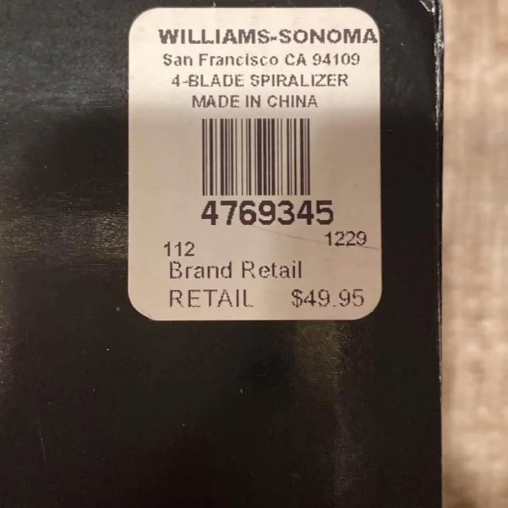 Williams Sonoma excellent used