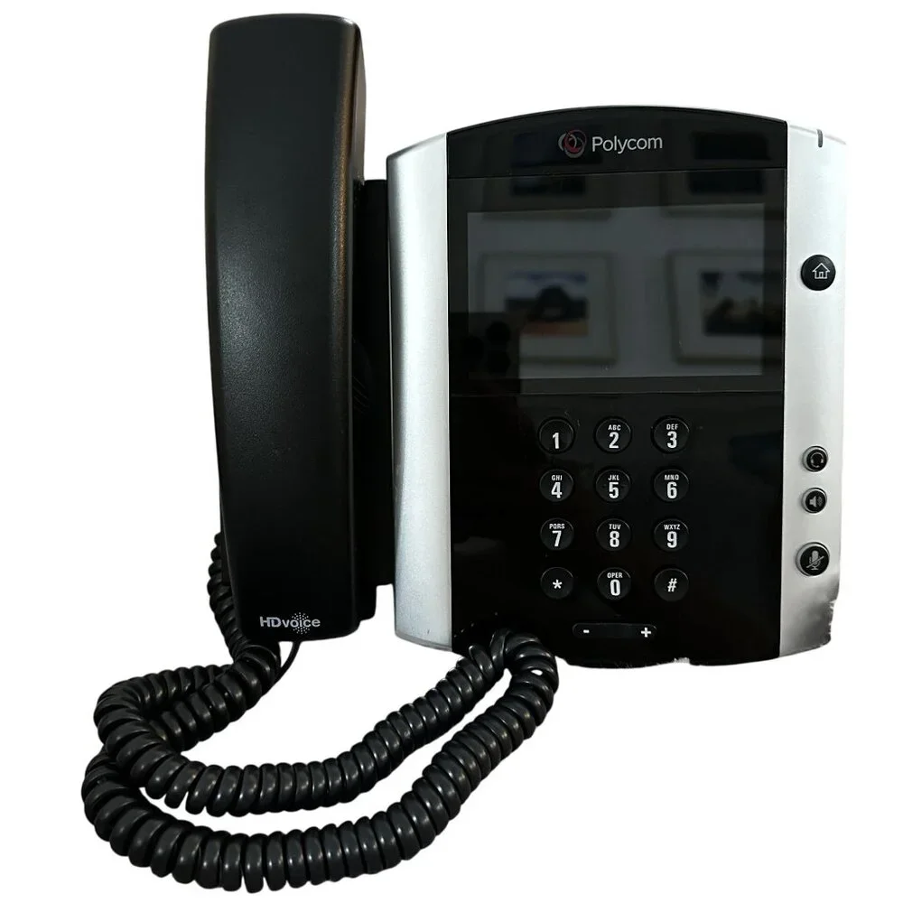 Polycom VVX 601 Office Phone Touchscreen Media Corded Telephone 2201-48600-001