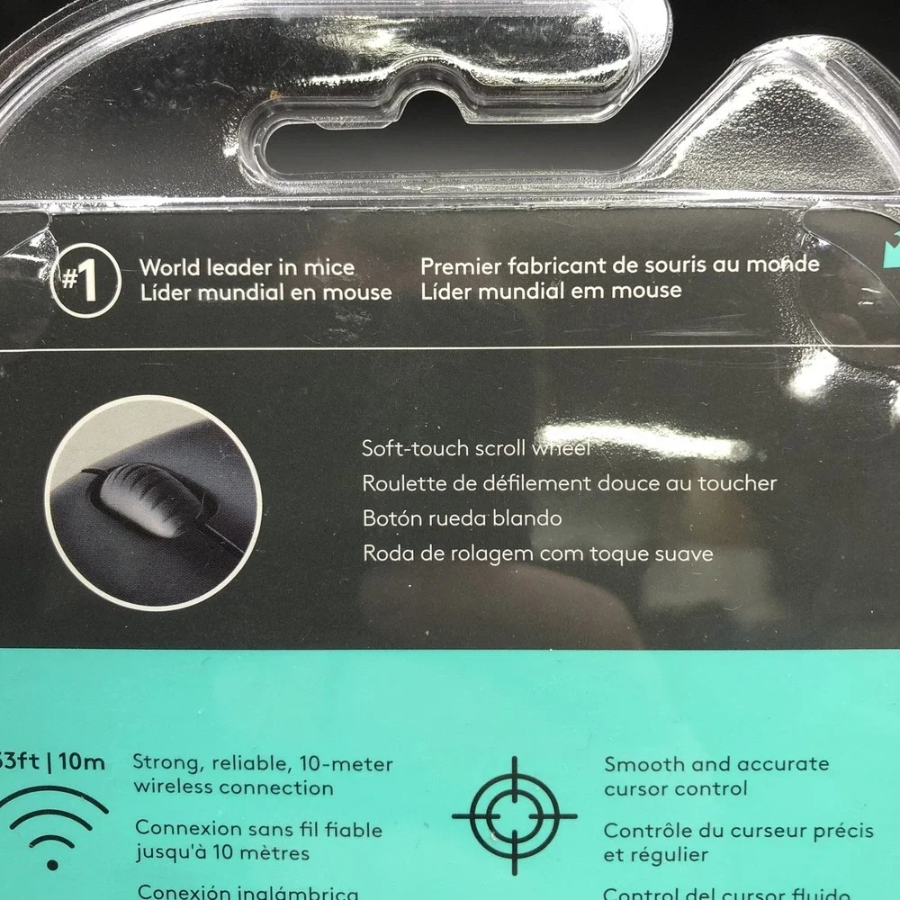 Logitech M317 Wireless Mouse -‎ Light Steel T17-65 New