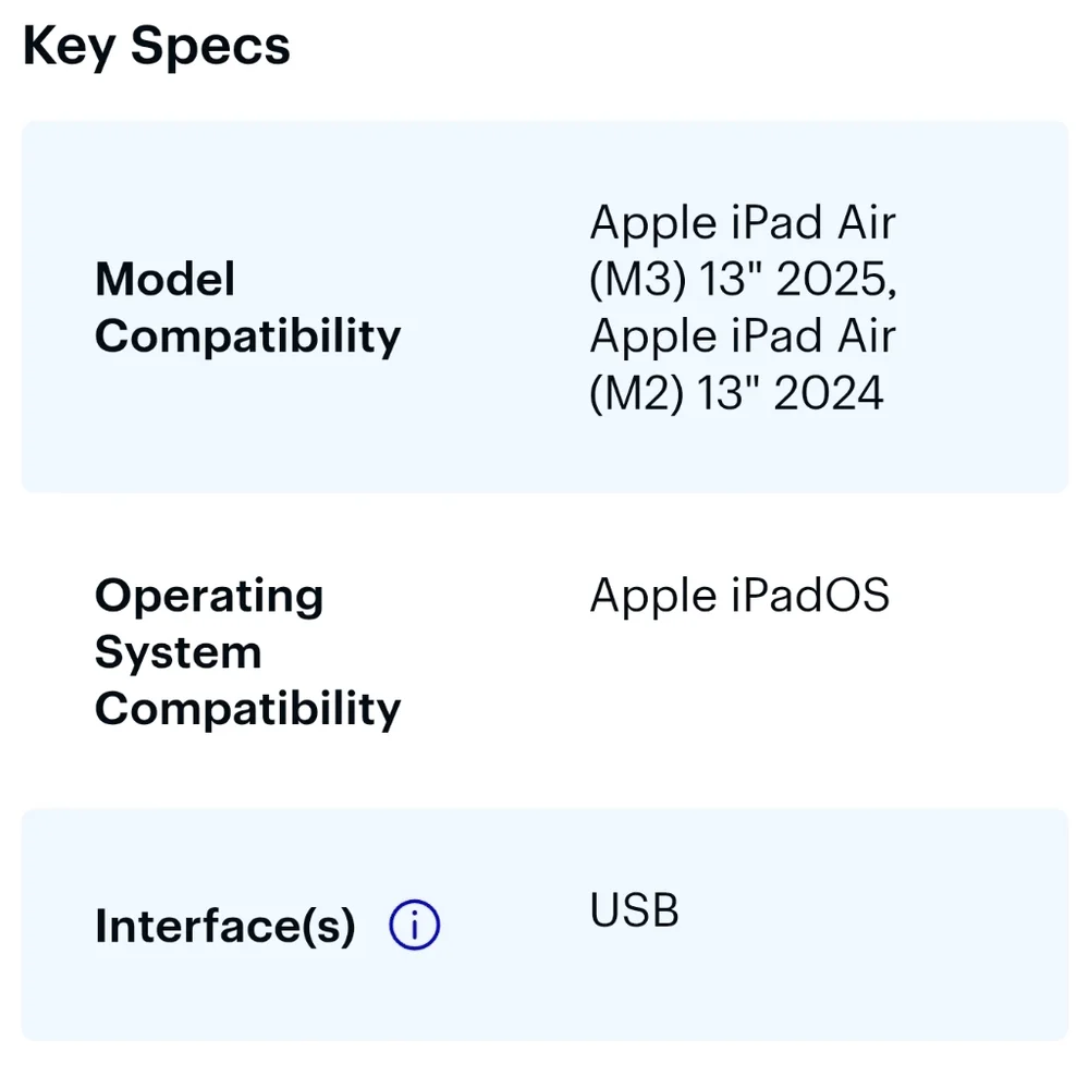 Apple - Magic Keyboard for iPad Air 13-inch (M3)