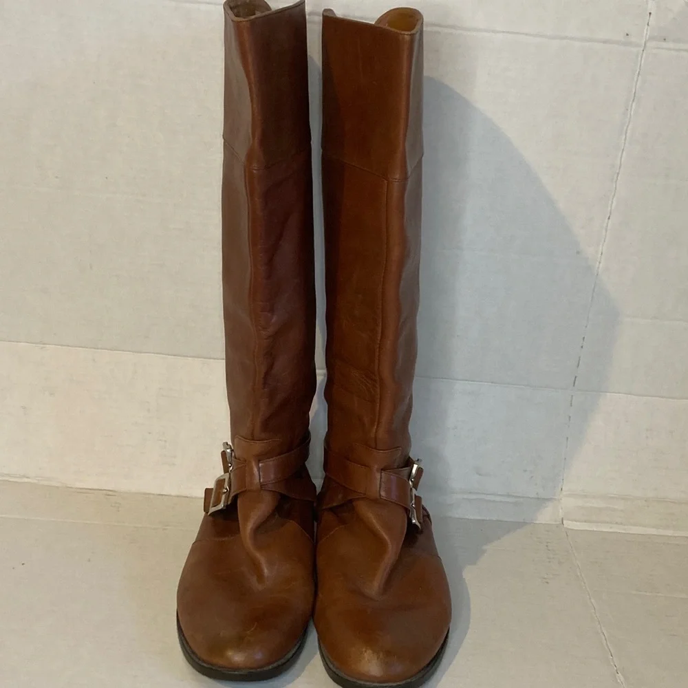 Calvin Klein Woman Brown Knee high Boots Size 7.5