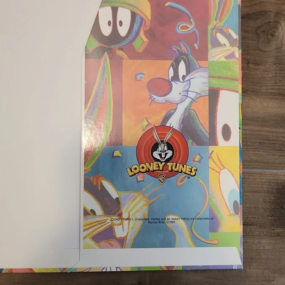 Vintage school folder Bugs Bunny Looney Tunes from 1999