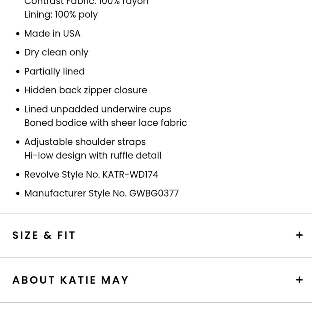 Katie May  Take A Sip Dress In Black  Florak Size Xs