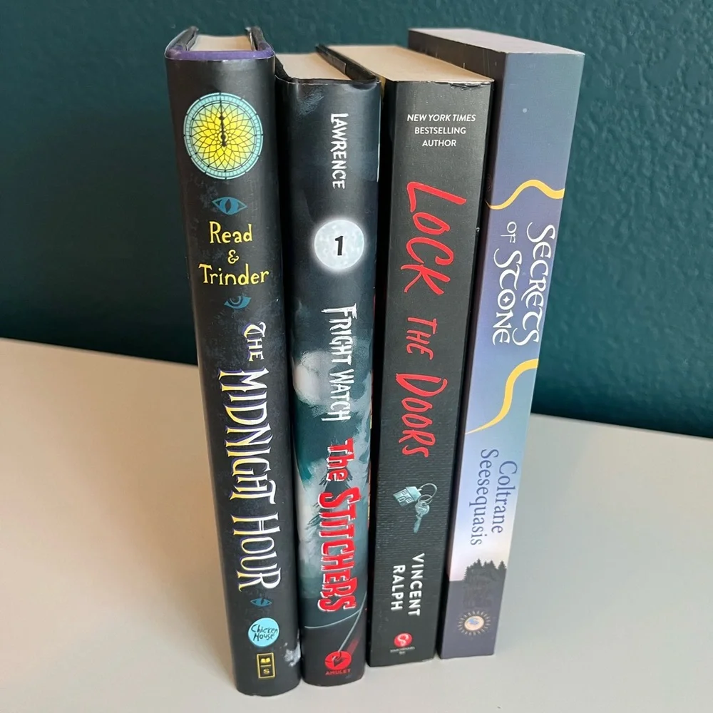 Young Adult Fantasy Fiction Book Lot Fright Watch Secrets of Stone Midnight Hour