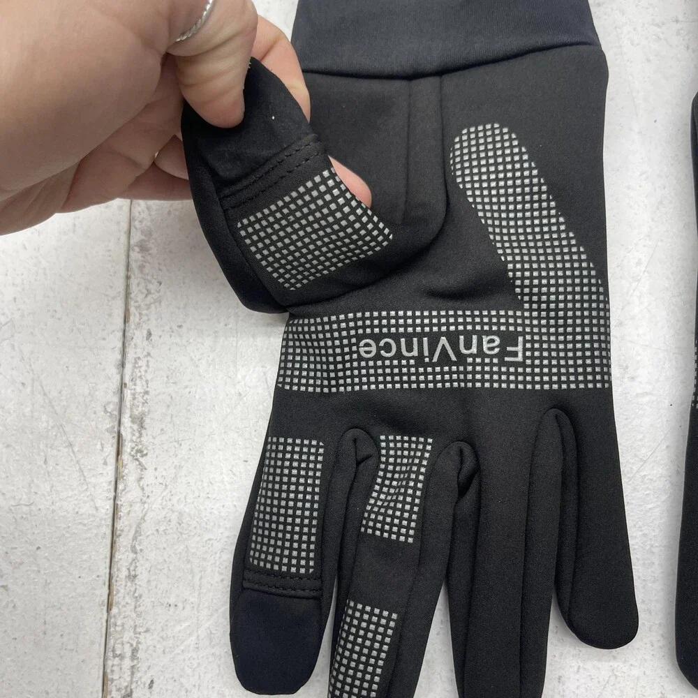 FanVince Cycling Gloves Mens XL Black Touchscreen Grip Warm Winter Outdoor