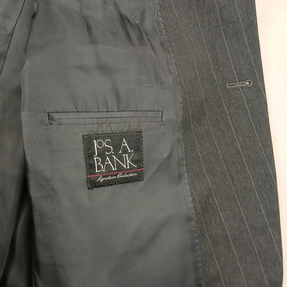 Jos A Bank 44XL Mens Sport Coat Jacket Charcoal 22x35 44 XL