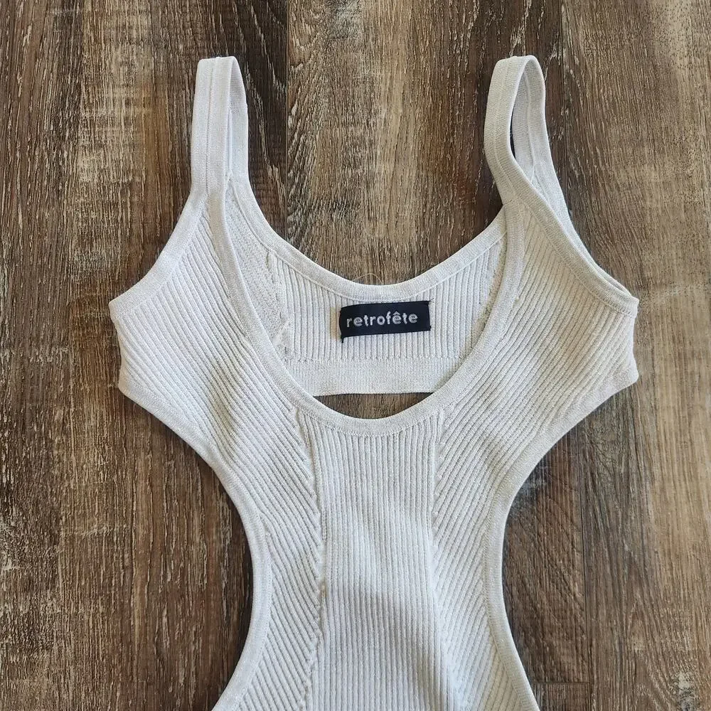 Retrofete silver metallic